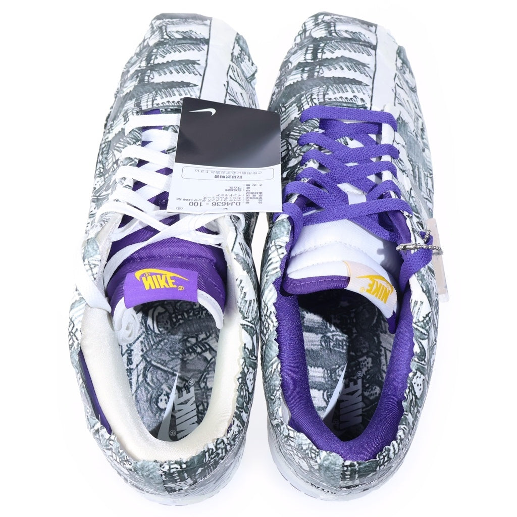 NIKE(ナイキ) Womens Dunk Low Made You Look ウィメンズ ダンク ロー メイド ユー ルック ローカットスニーカー ホワイト/パープル US10.5/27.5cm DJ4636-100 レディース