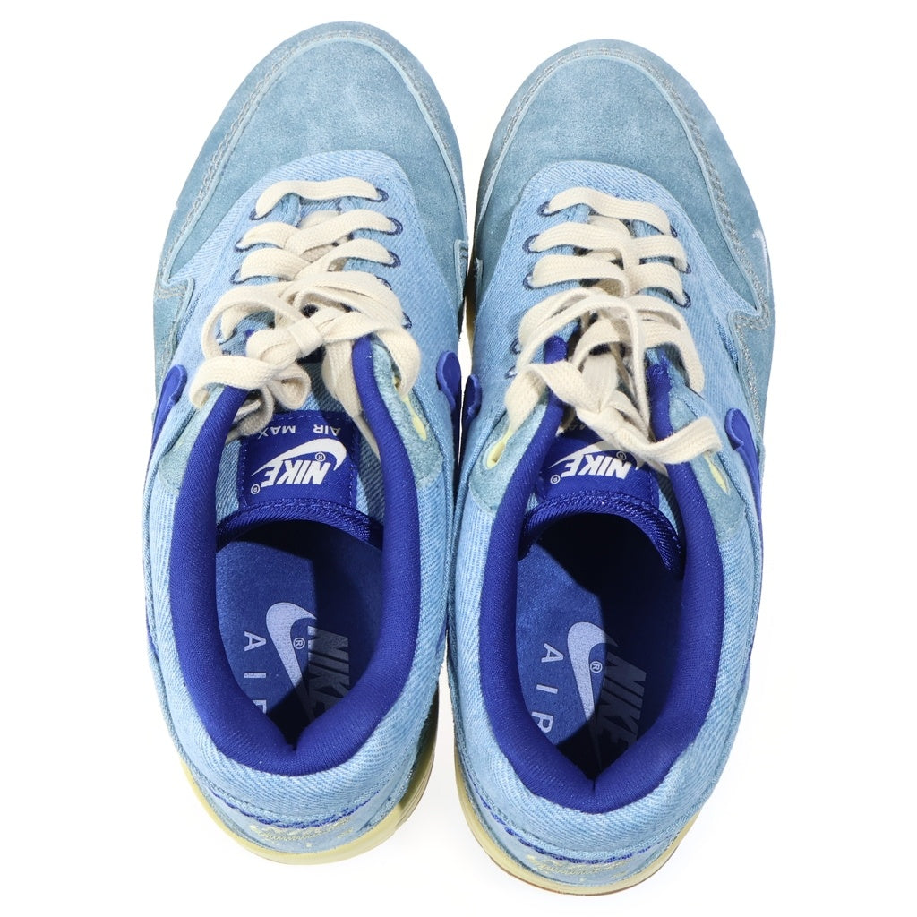 NIKE(ナイキ) AIR MAX 1 PRM DIRTY DENIM エアマックス1 ダーティデニム ローカットスニーカー インディゴブルー US9/27cm DV3050-300