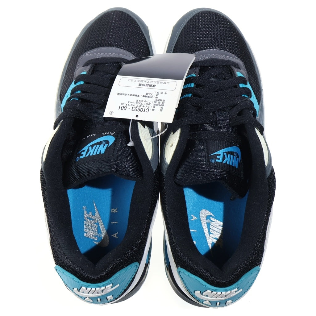 NIKE(ナイキ) AIR MAX 90 エア マックス 90 ローカットスニーカー ブラック/ブルー US8.5/26.5cm CT0693-001