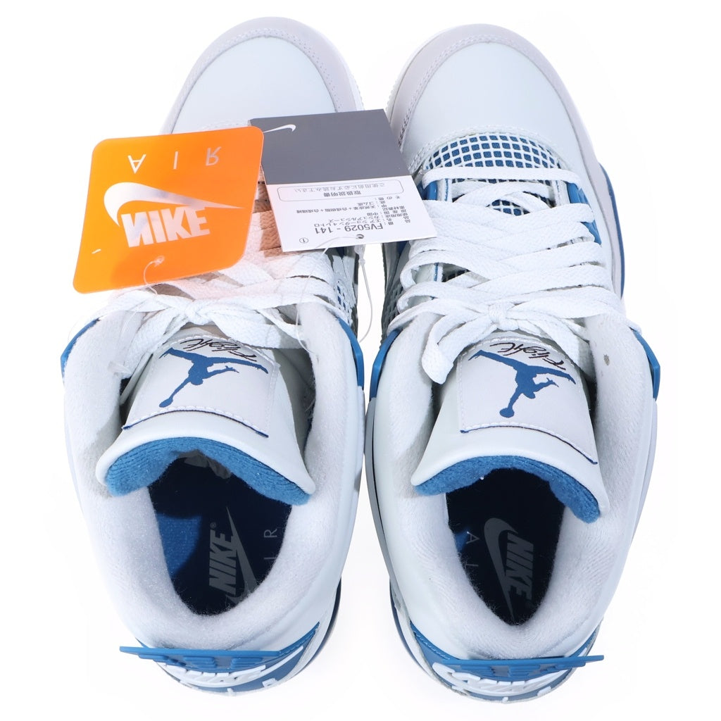 NIKE(ナイキ) Air Jordan 4 Retro エアジョーダン4 レトロ ハイカットスニーカー ホワイト/ブルー US9/27cm FV5029-141