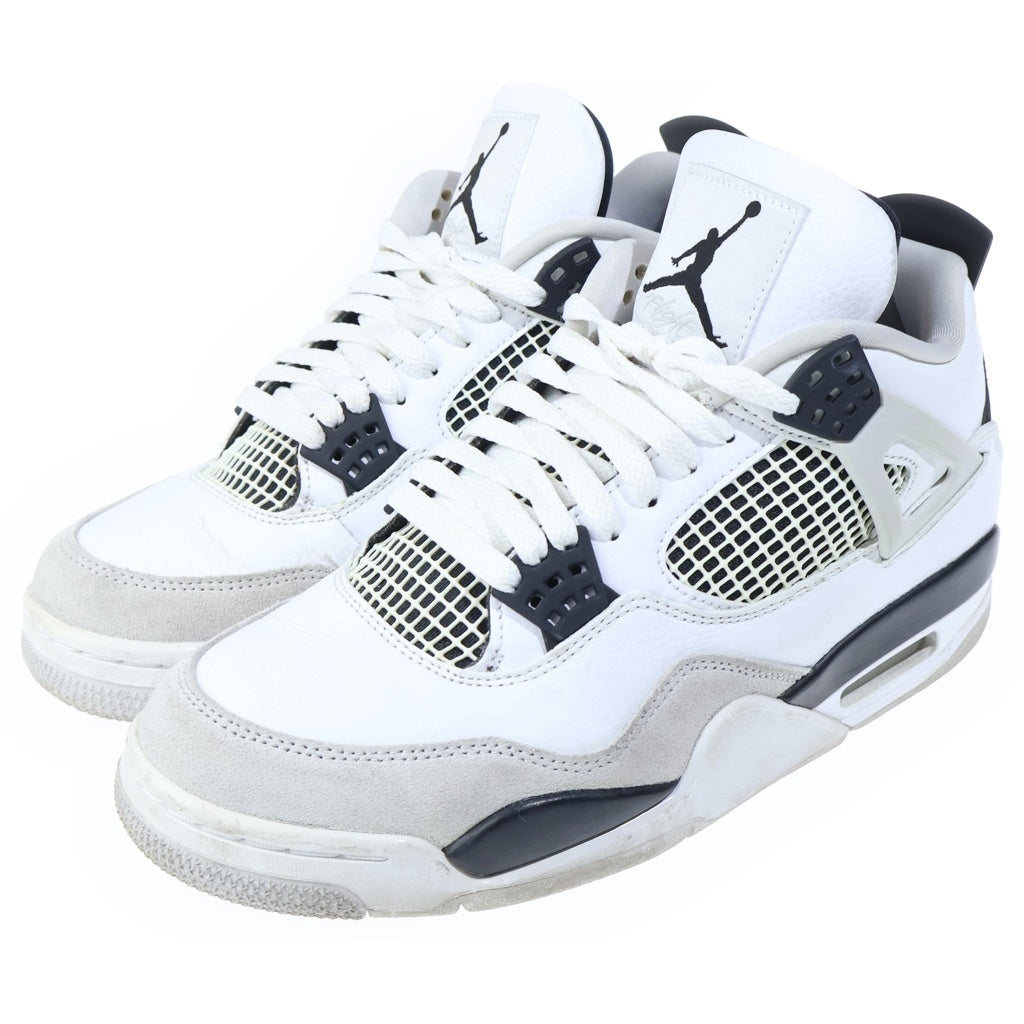 NIKE(ナイキ) AIR JORDAN4 MILITARY DH6927-111 エアジョーダン ハイカットスニーカー ホワイト/ブラック US9/27cm DH6927-111