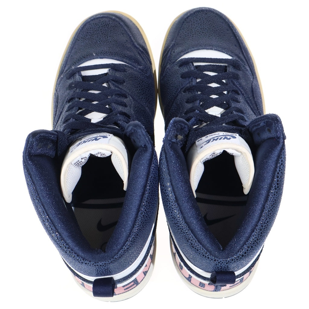 NIKE(ナイキ) ×Goodenough Court Force Mid グットイナフ コート フォース ミッド スニーカーネイビー US10.5/28.5cm 814913-414