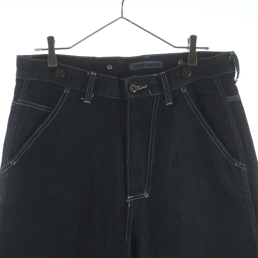 NO BRAND(ノーブランド) BRYAN JIMENEZ ブライヤンヒメネス PANELED DENIM ダブルニー デニム バギーカーペンターパンツ インディゴ BJ22P02-S