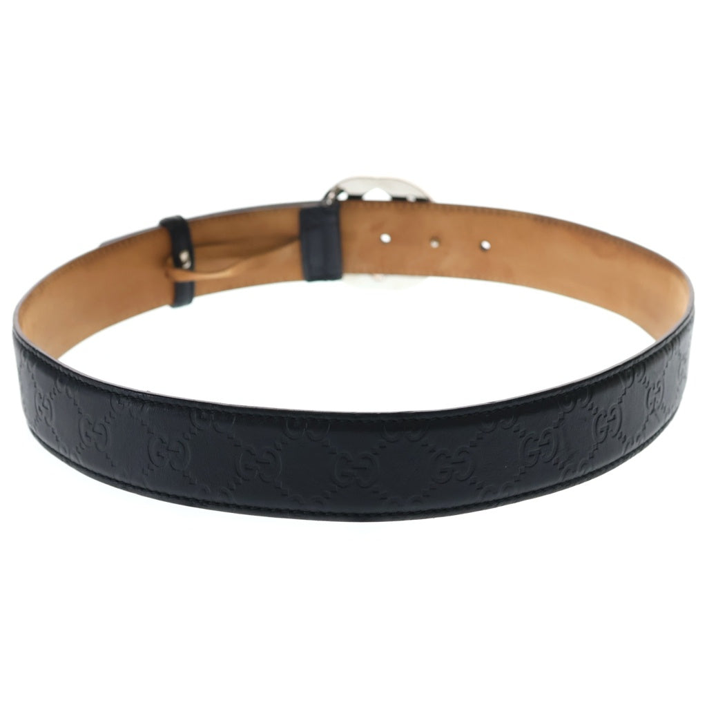 GUCCI(グッチ) GG インターロッキング レザーベルト ブラック 85/34