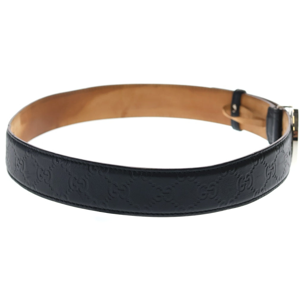 GUCCI(グッチ) GG インターロッキング レザーベルト ブラック 85/34
