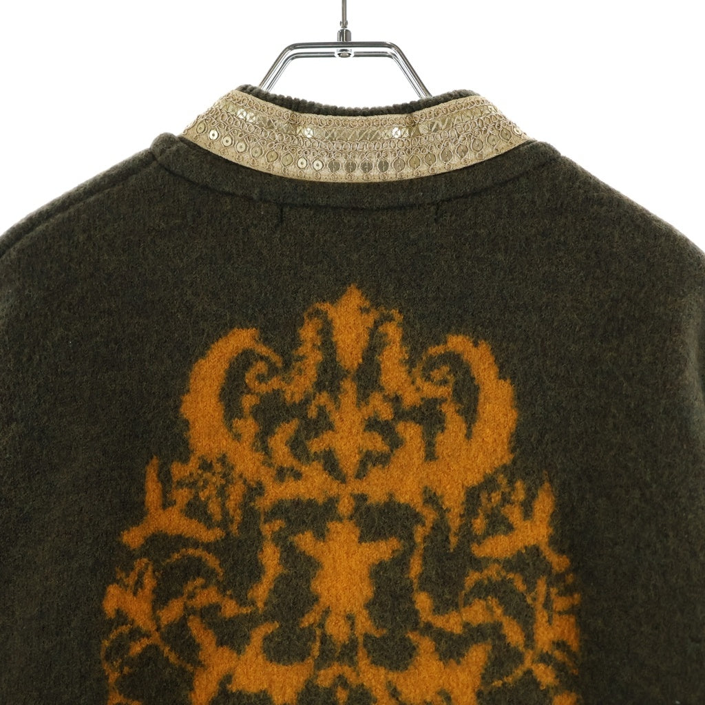 Children of the discordance(チルドレンオブザディスコーダンス) 20AW ESTONITEK KNIT CARDIGAN エストニア ニット カーディガン カーキ COTDKN-628