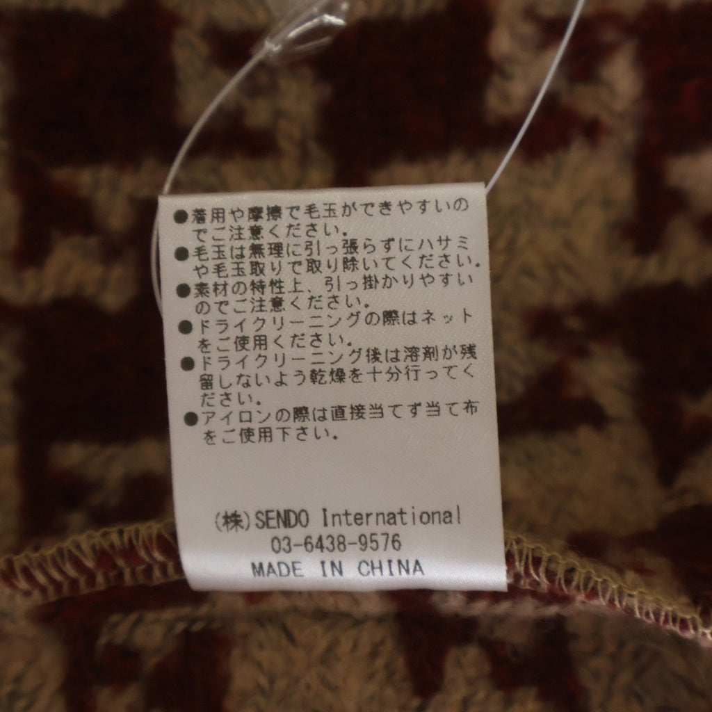 MLVINCE(メルヴィンス) MILITARY CHECK JACKET ミリタリー チェック ジャケット ホワイトレッド