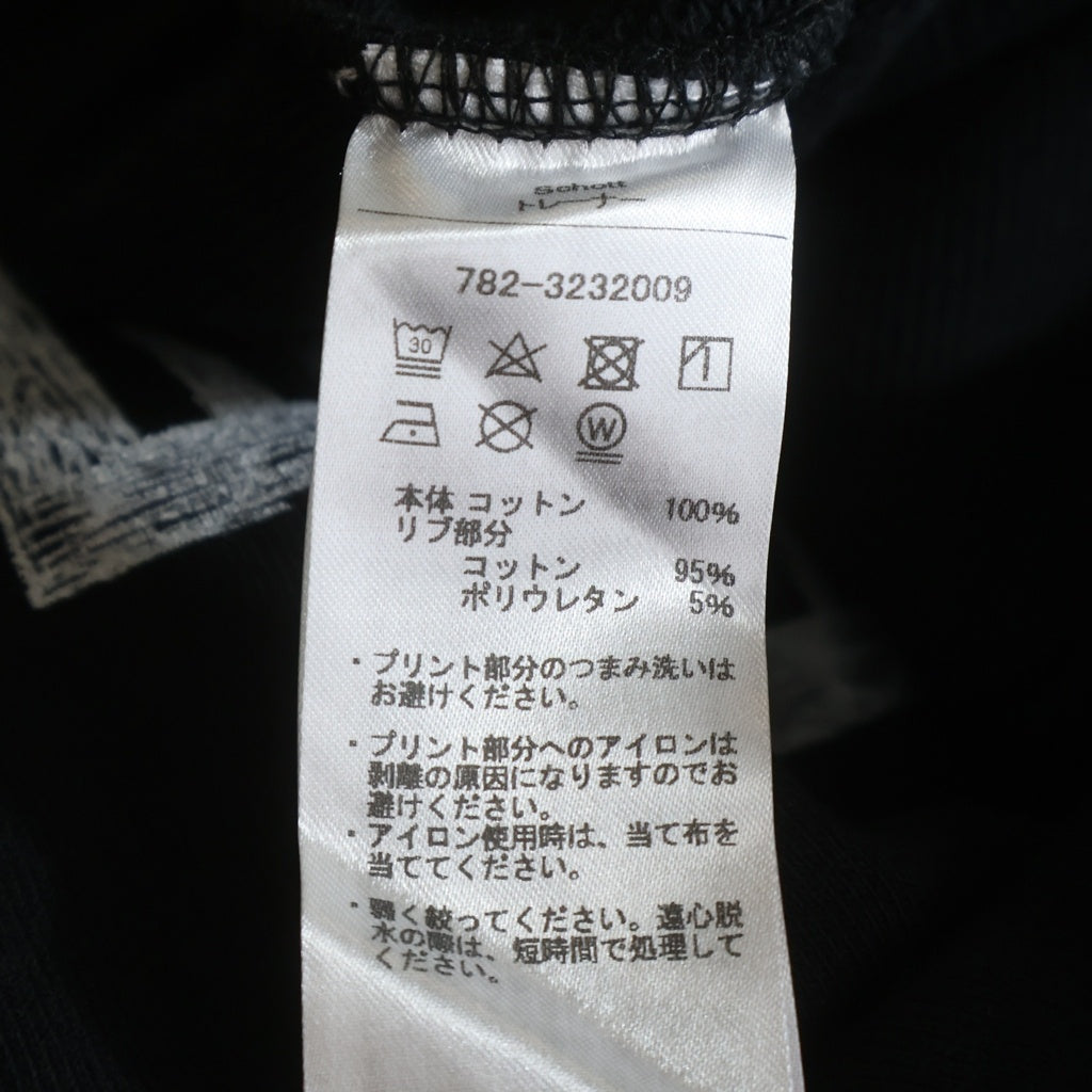 SCHOTT(ショット) × NEIGHBORHOOD × Kostas Seremetis SWEAT SHIRT LONG SLEEVE ネイバーフッド スウェットトレーナー ブラック