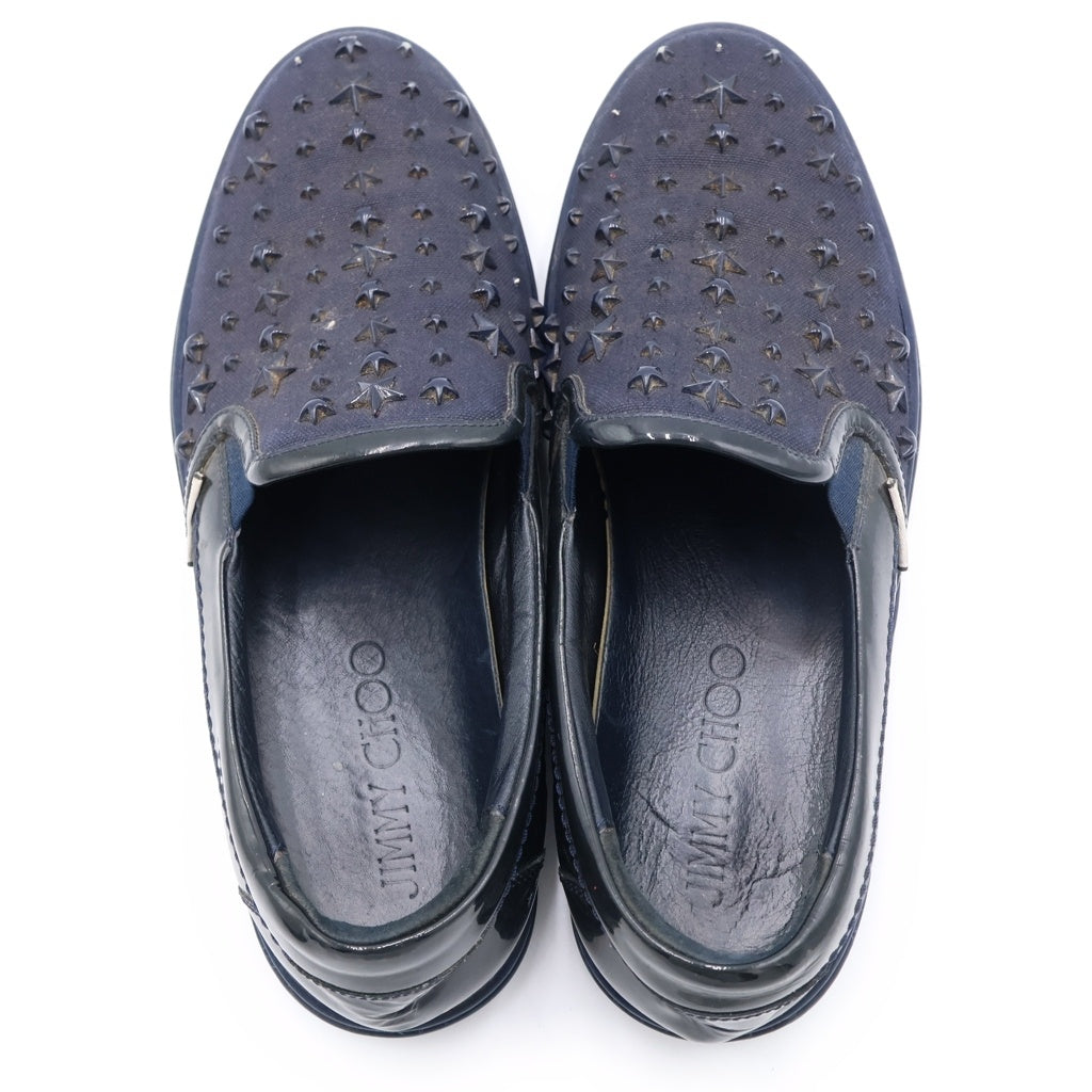 JIMMY CHOO(ジミーチュウ) スタースタッズ スリッポン ローカットスニーカー ブラック 42