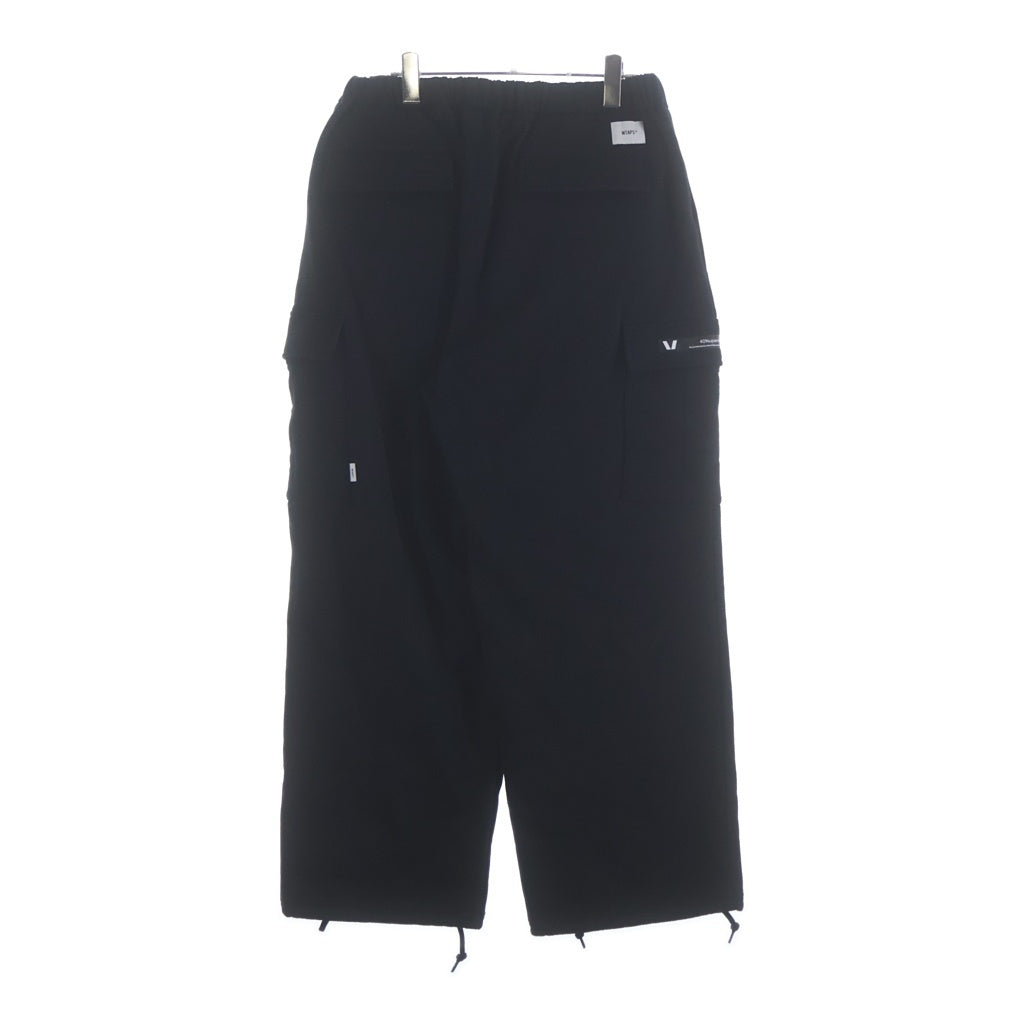 WTAPS(ダブルタップス) 25AW LEZ / 6P / TROUSERS / COTTON コットン スウェット カーゴパンツ ブラック 252SPDT-CSM03