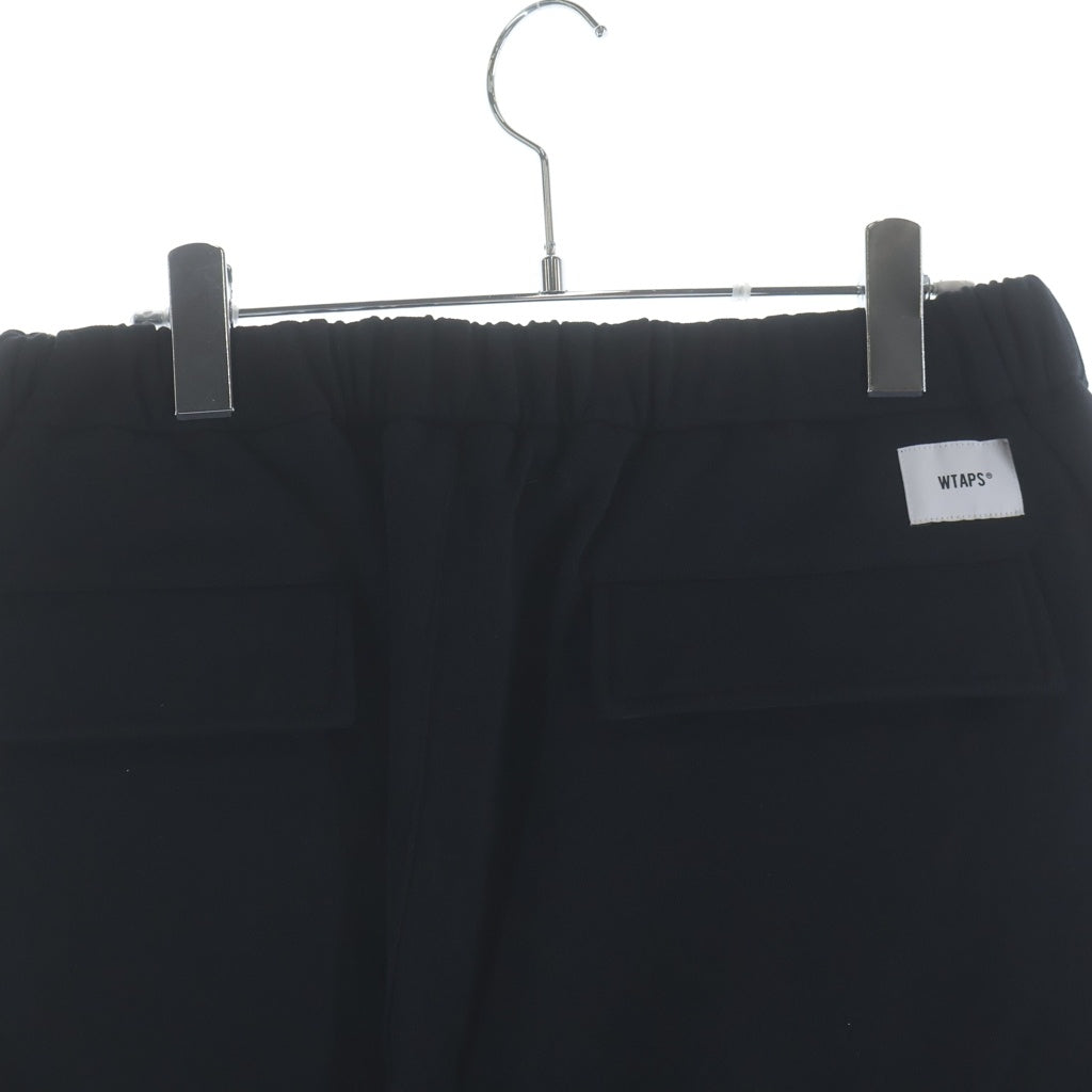 WTAPS(ダブルタップス) 25AW LEZ / 6P / TROUSERS / COTTON コットン スウェット カーゴパンツ ブラック 252SPDT-CSM03