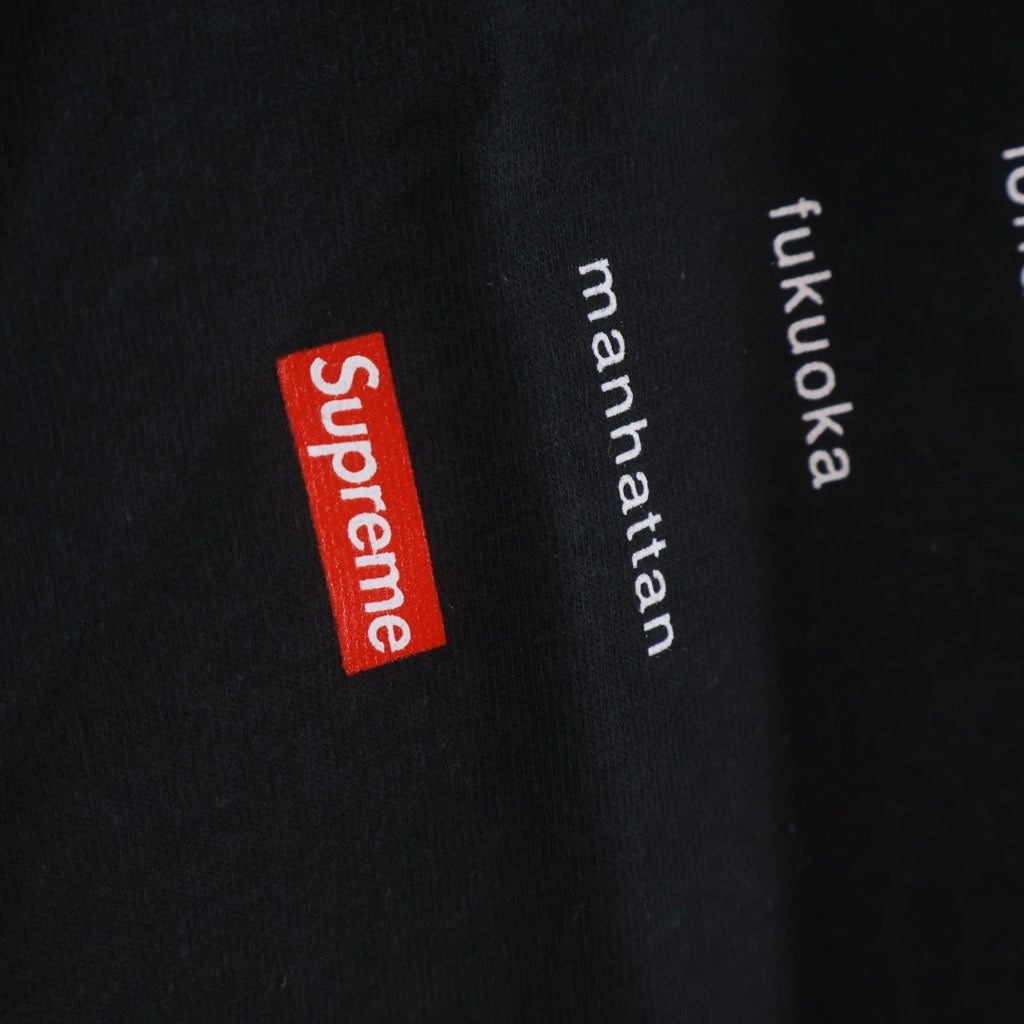 SUPREME(シュプリーム) 23SS Location Tee ロケーション半袖Tシャツ ブラック
