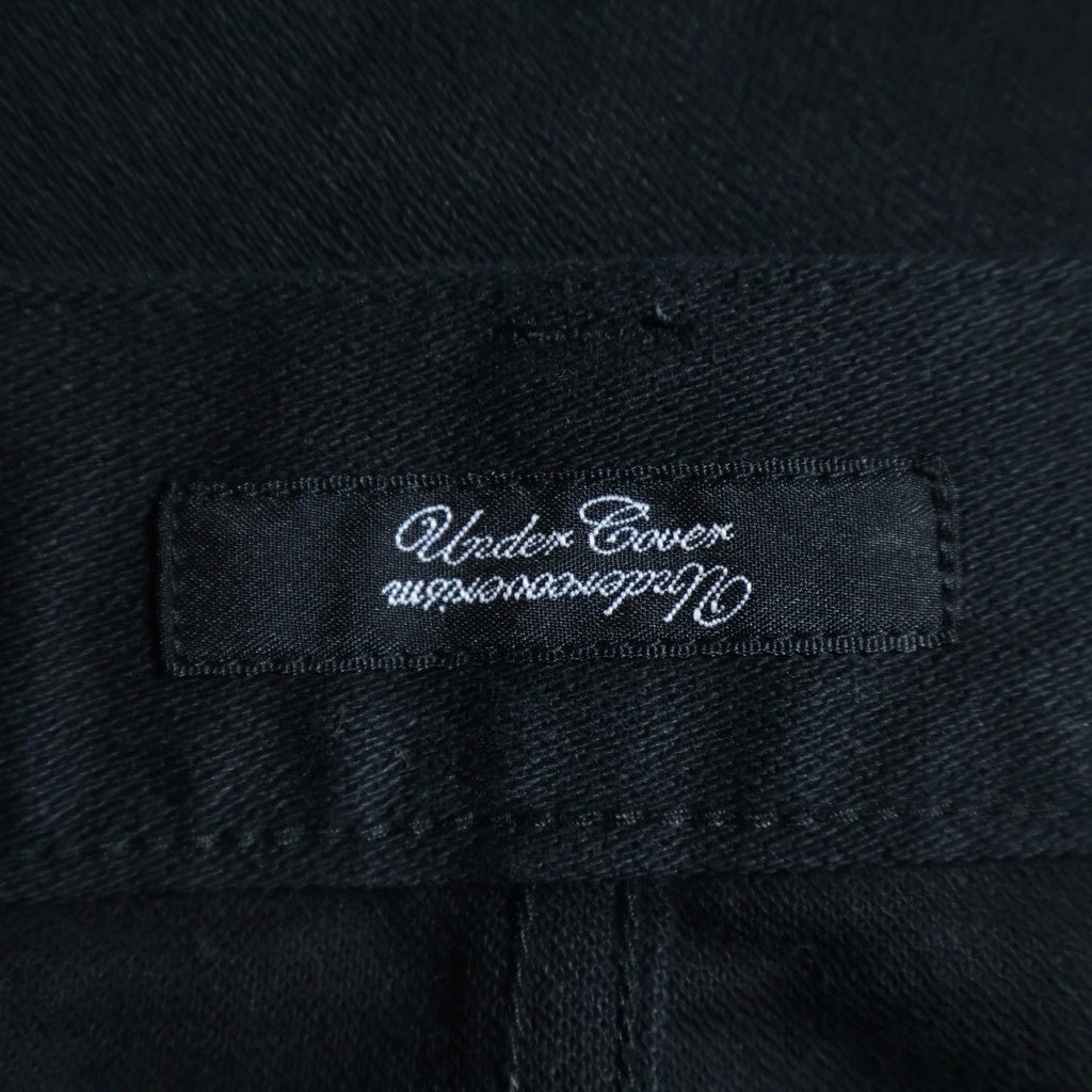 UNDERCOVER スキニー デニム 黒 ダメージ イナズマ 刺繍 日本製