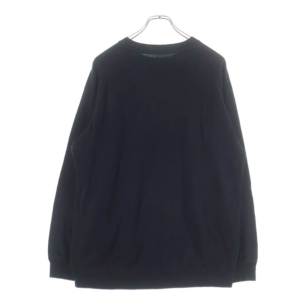 COMOLI(コモリ) 20SS シルク混 長袖Tシャツ ロンT ブラック R01-05002