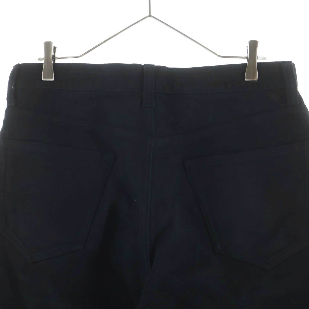COMOLI(コモリ) 23AW モールスキン 5P ストレートパンツ ブラック Y03-03018