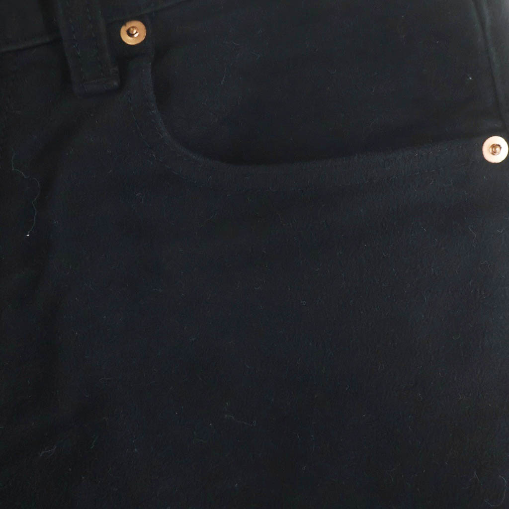 COMOLI(コモリ) 23AW モールスキン 5P ストレートパンツ ブラック Y03-03018