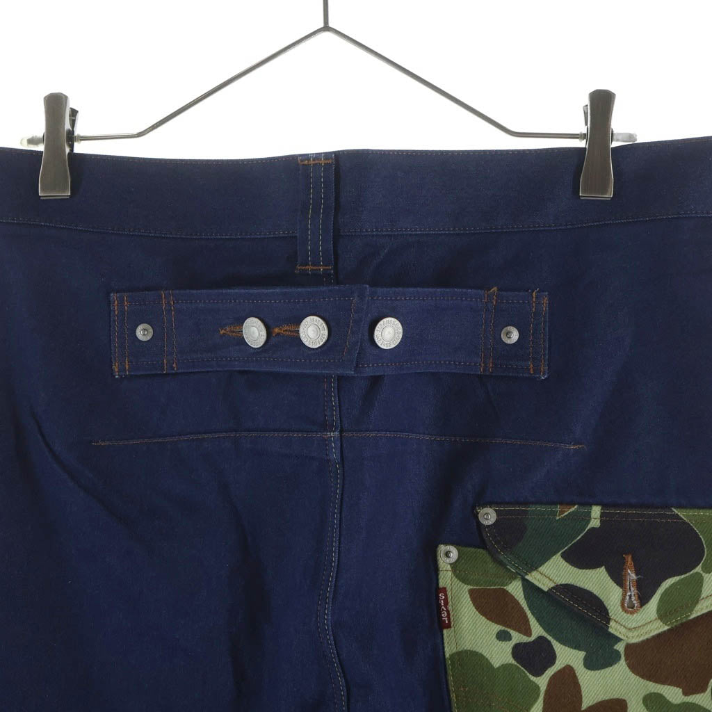 JUNYA WATANABE COMME des GARCONS(ジュンヤワタナベ コムデギャルソン) ×Levi's リーバイス カモフラポケット サルエルデニムパンツ インディゴ WC-P924