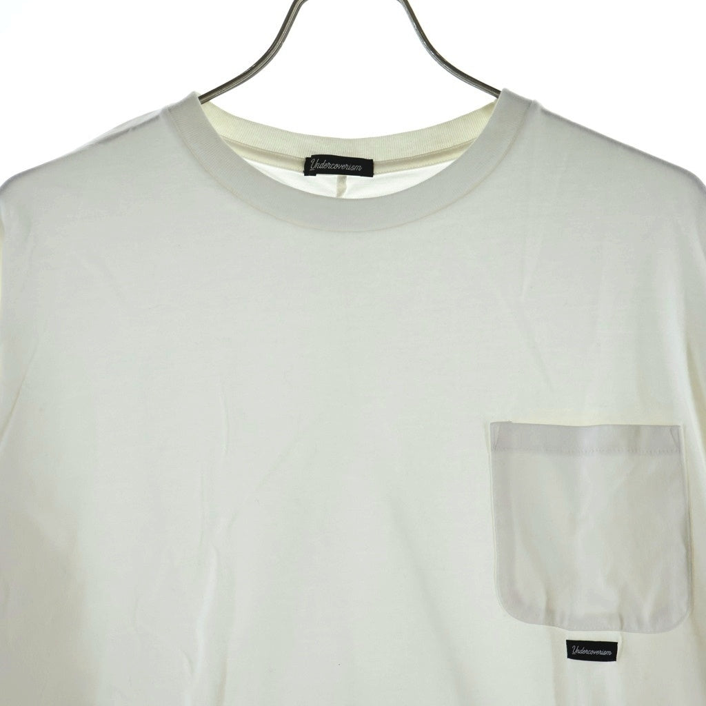 UNDERCOVER(アンダーカバー) ポケットクルーネック 長袖Tシャツ ロンT ホワイト U12A4811