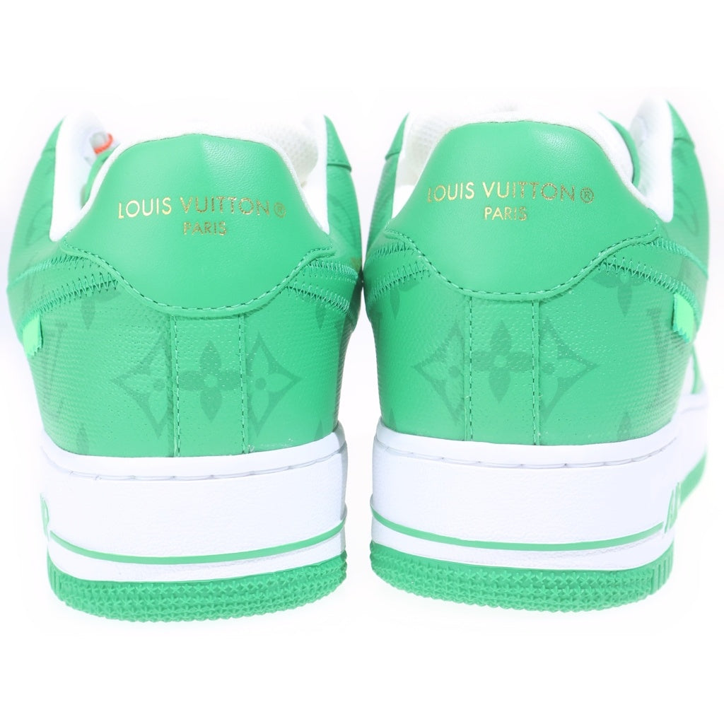 NIKE(ナイキ) ×AIR FORCE 1 LOW by Virgil Abloh ルイヴィトン エアフォース1 バージルアブロー モノグラム ローカットスニーカー ホワイト/グリーン US8.5/26.5cm 1A9V9U