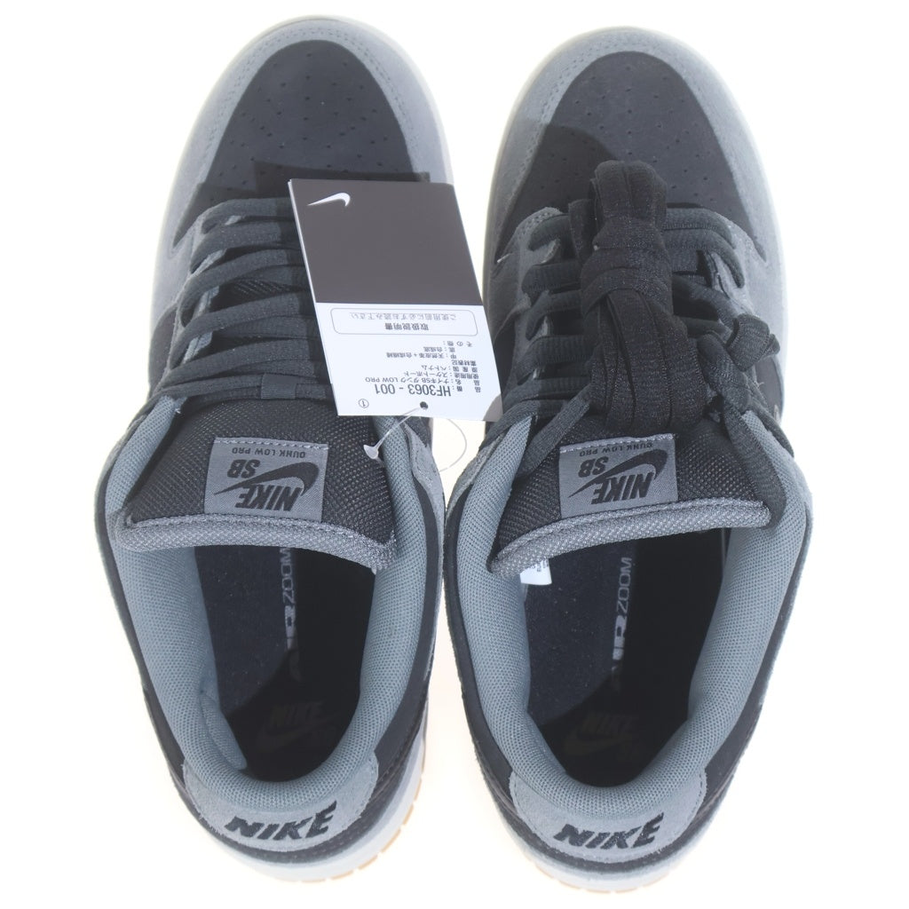 NIKE SB(ナイキエスビー) DUNK LOW PRO DARK SMOKE GREY ダンク ダークスモークグレー ローカットスニーカー ブラック/グレー US9/27cm HF3063-001