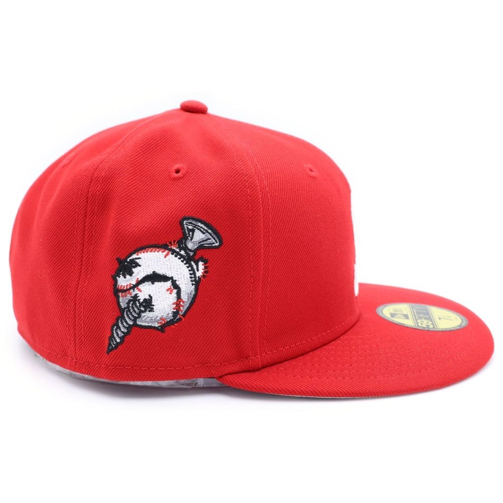 SUPREME(シュプリーム) 24AW Screw Ball S Logo 59FIFTY ベースボールキャップ 帽子 レッド