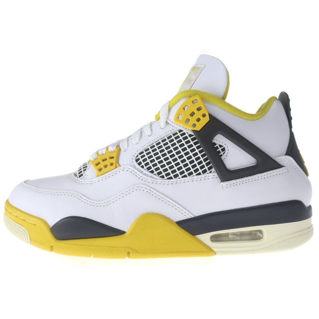 NIKE(ナイキ) WMNS AIR JORDAN 4 RETRO ウィメンズ エアジョーダン ハイカットスニーカー ホワイト/イエロー US10/27cm AQ9129-101