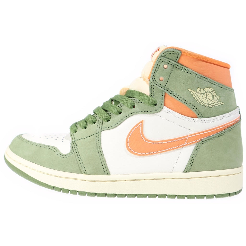 NIKE(ナイキ) AIR JORDAN 1 Retro High OG CRAFT ハイカットスニーカー オリーブ/オレンジ US8.5/26.5cm FB9934-300