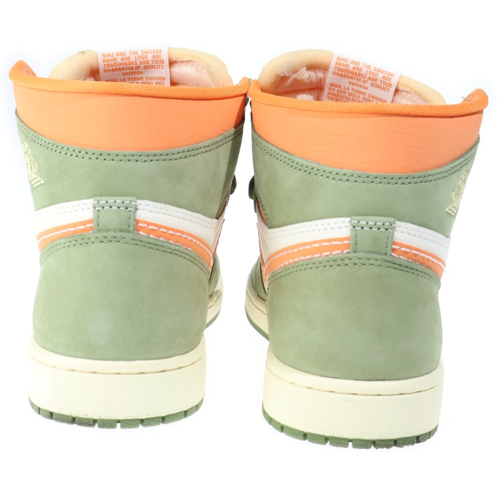 NIKE(ナイキ) AIR JORDAN 1 Retro High OG CRAFT ハイカットスニーカー オリーブ/オレンジ US8.5/26.5cm FB9934-300