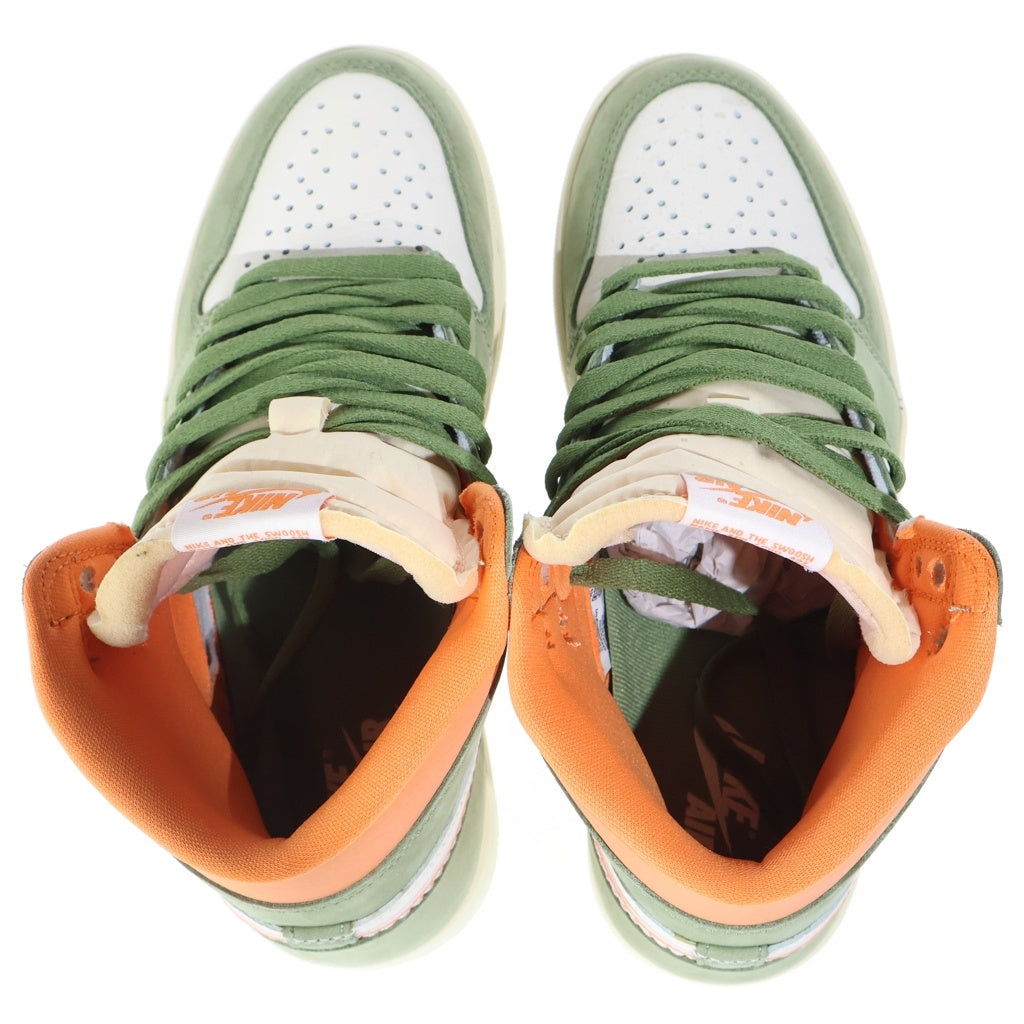 NIKE(ナイキ) AIR JORDAN 1 Retro High OG CRAFT ハイカットスニーカー オリーブ/オレンジ US8.5/26.5cm FB9934-300