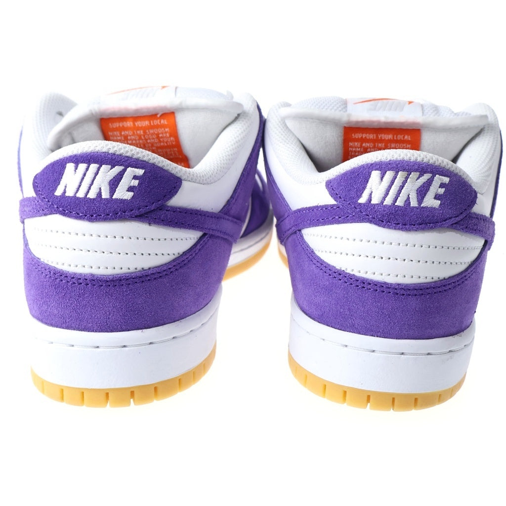 NIKE SB(ナイキエスビー) DUNK LOW PRO ISO ORANGE LABEL COURT PURPLE DV5464-500 ダンク プロ オレンジレーベル コートパープル ローカットスニーカー パープル/ホワイト US9/27cm