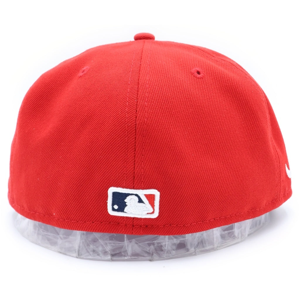 SUPREME(シュプリーム) 24SS ×NEW ERA MLB Teams Box Logo ニューエラ アトランタ ボックスロゴ ベースボールキャップ 帽子 レッド