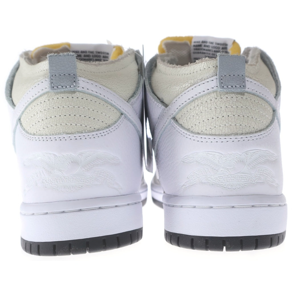 NIKE SB(ナイキエスビー) ×ANTIHERO DUNK HIGH QS WHITE アンタイヒーロー ダンク ハイカットスニーカー ホワイト US8.5/26.5cm HM5837-100