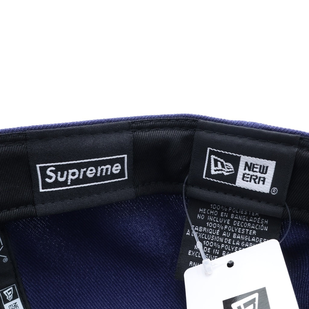 SUPREME(シュプリーム) 24SS ×NEW ERA Gold Cross S Logo ニューエラ ゴールドクロス Sロゴ ベースボールキャップ 帽子 ネイビー