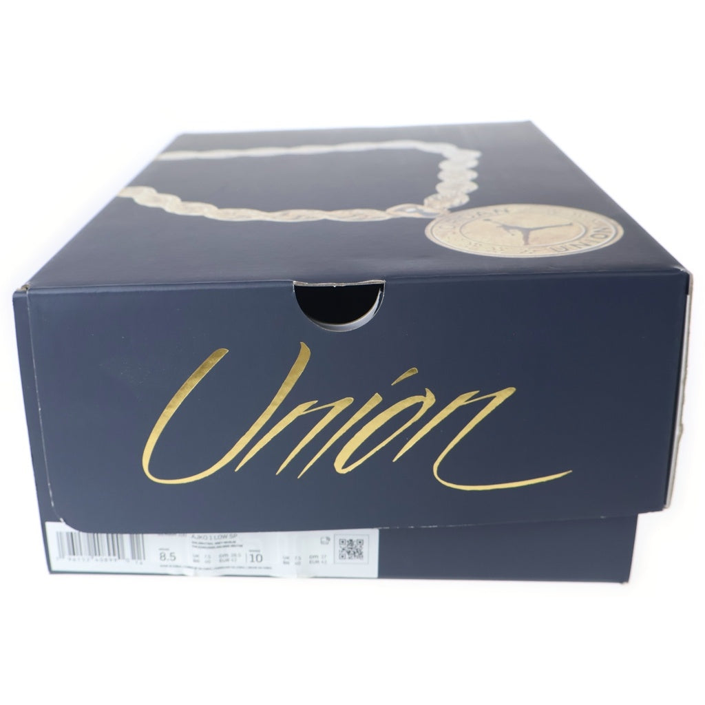 NIKE(ナイキ) ×UNION AIR JORDAN 1 LOW KO SAIL LEATHER DZ4864-100 ユニオン エアジョーダン1 ローカットスニーカー セイル アイボリー US8.5/26.5cm