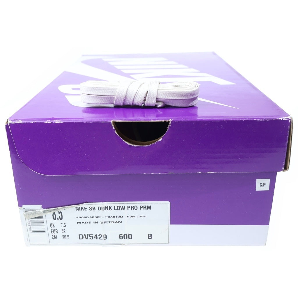 NIKE SB(ナイキエスビー) DUNK LOW ADOBE ダンク アドビ ローカットスニーカー ピンク US8.5/26.5cm DV5429-600