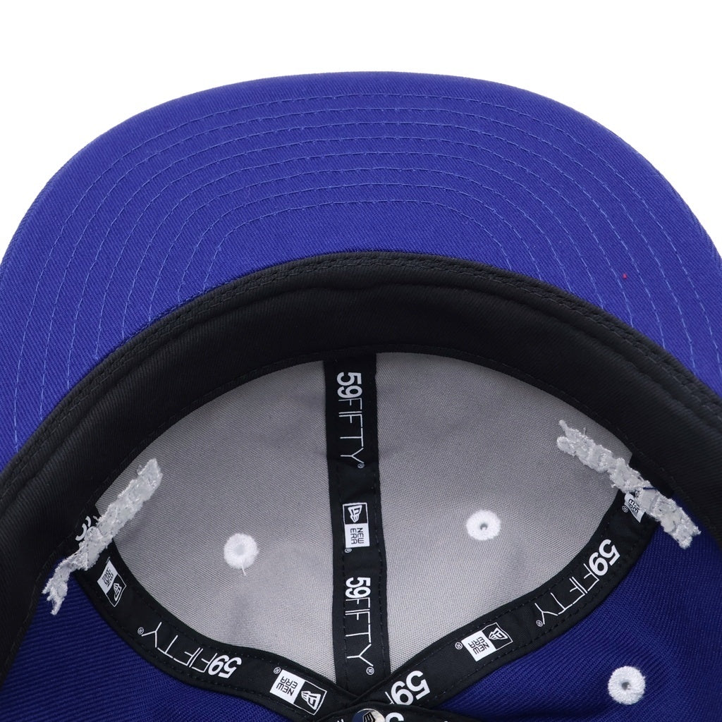 SAINT MICHAEL(セントマイケル) 24SS BORN SAINT BR CAP BLUE ボーン セント フロント刺繍 ベースボールキャップ 帽子 ブルー SM-YS8-0000-C14