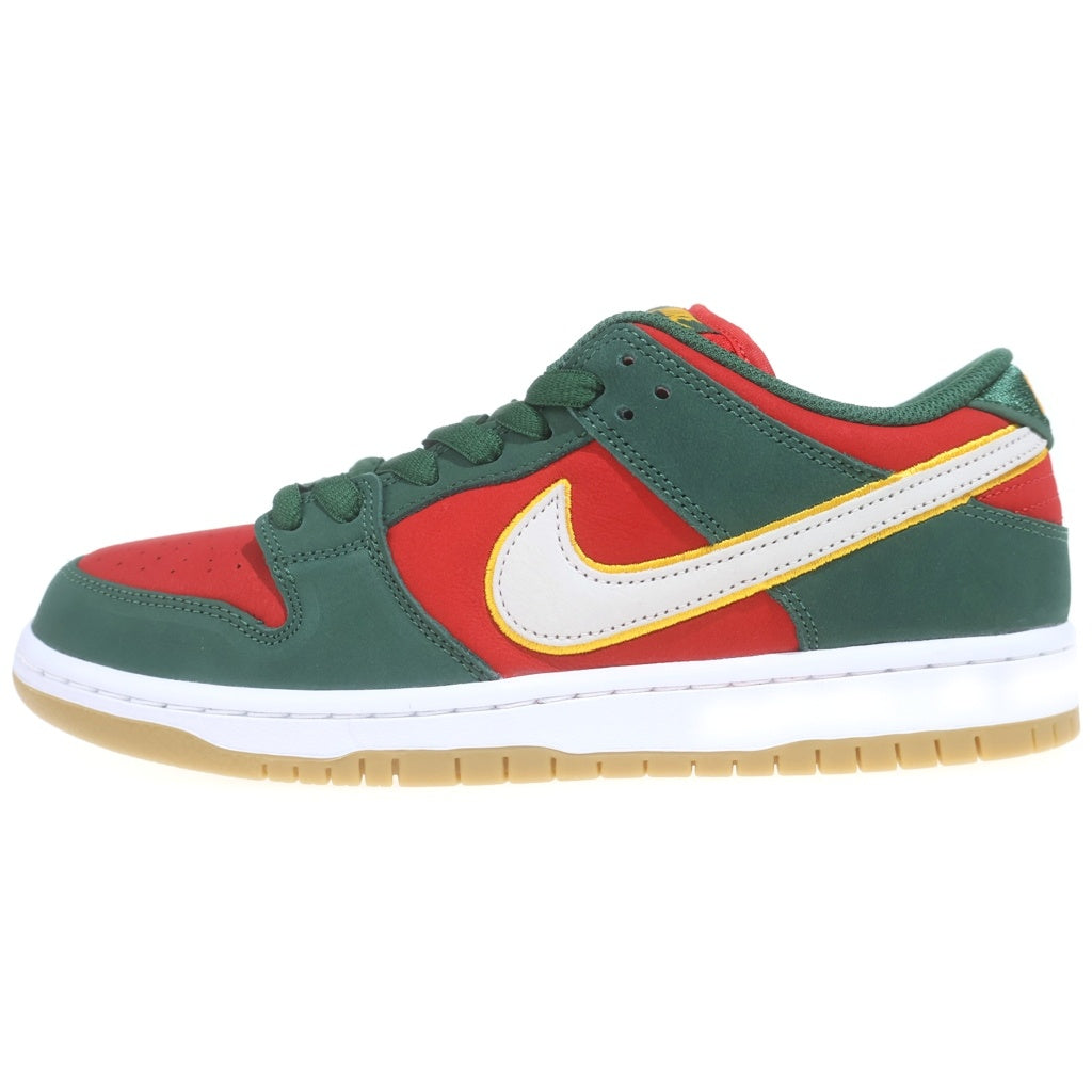 NIKE SB(ナイキエスビー) DUNK LOW SEATTLE SUPERSONICS ダンク シアトル スーパーソニックス ローカットスニーカー レッド/グリーン US9/27cm FZ1287-300