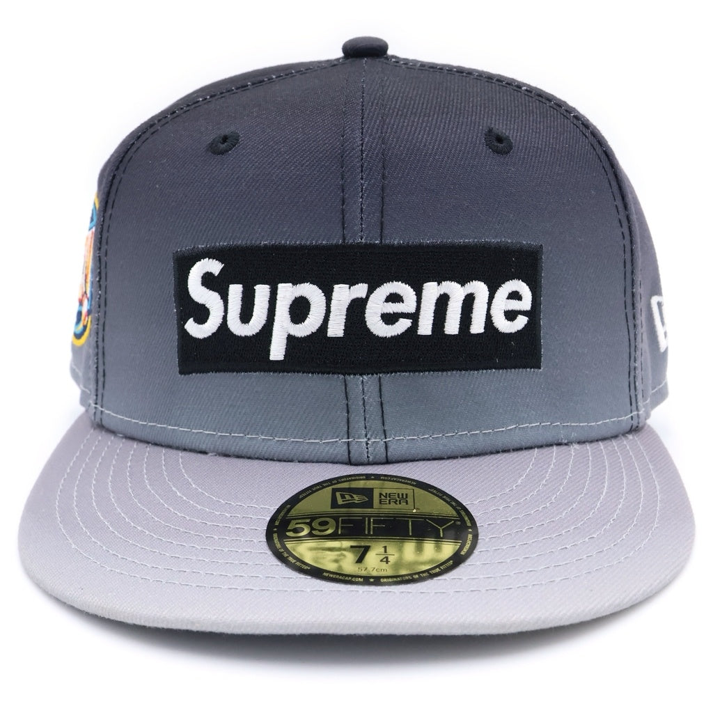 SUPREME(シュプリーム) 23SS ×NEW ERA Gradient Box Logo ニューエラ グラディエント ボックスロゴ ベースボールキャップ グレー
