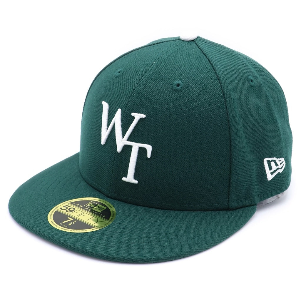 WTAPS(ダブルタップス) 24SS ×NEW ERA 59FIFTY LOW PROFILE/CAP/POLY.TWILL ニューエラ プロファイル ベースボールキャップ 帽子 グリーン 241NENED-HT01