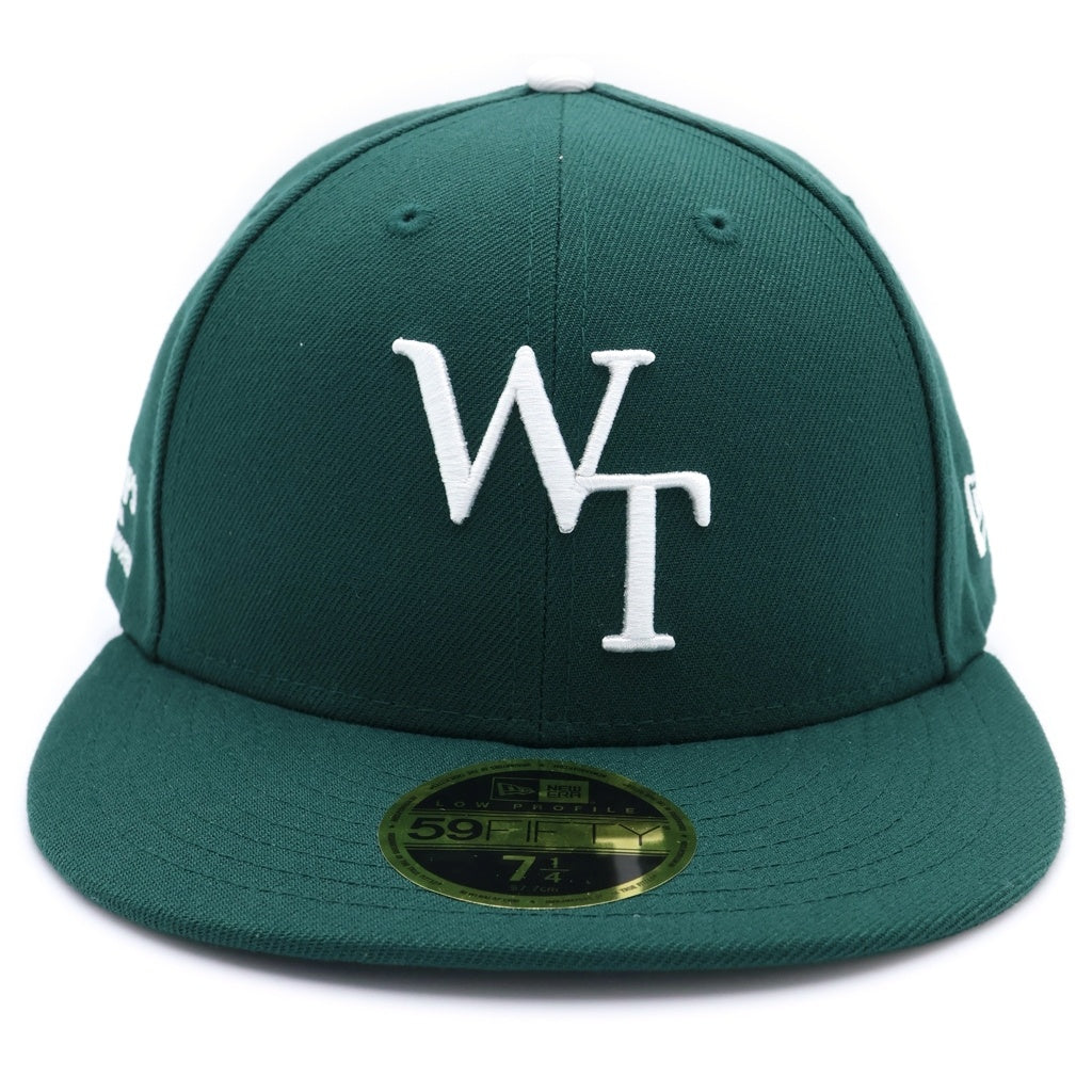 WTAPS(ダブルタップス) 24SS ×NEW ERA 59FIFTY LOW PROFILE/CAP/POLY.TWILL ニューエラ プロファイル ベースボールキャップ 帽子 グリーン 241NENED-HT01
