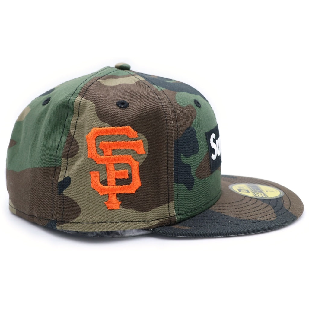 SUPREME(シュプリーム) 24SS ×NEW ERA MLB Teams Box Logo Woodland Camo ニューエラ ボックスロゴ カモフラ ベースボールキャップ 帽子 カーキ
