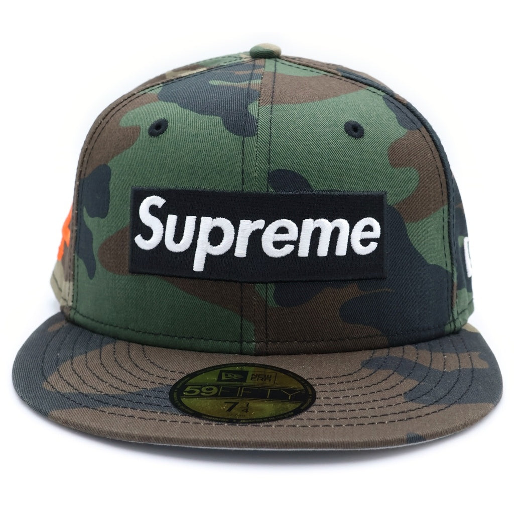 SUPREME(シュプリーム) 24SS ×NEW ERA MLB Teams Box Logo Woodland Camo ニューエラ ボックスロゴ カモフラ ベースボールキャップ 帽子 カーキ