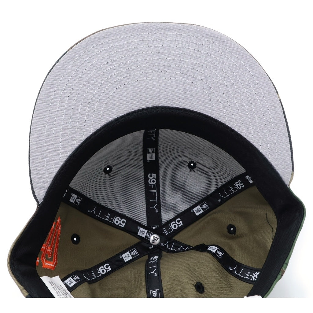 SUPREME(シュプリーム) 24SS ×NEW ERA MLB Teams Box Logo Woodland Camo ニューエラ ボックスロゴ カモフラ ベースボールキャップ 帽子 カーキ