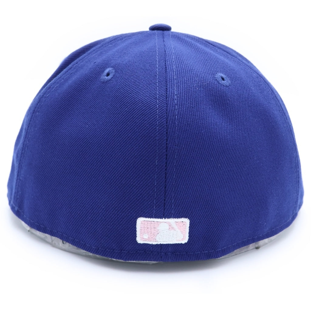 BORN X RAISED(ボーンアンドレイズド) ×NEW ERA 59FIFTY LA ROCKER HAT ニューエラ ドジャースロゴ 刺繍 ベースボールキャップ 帽子 ブルー