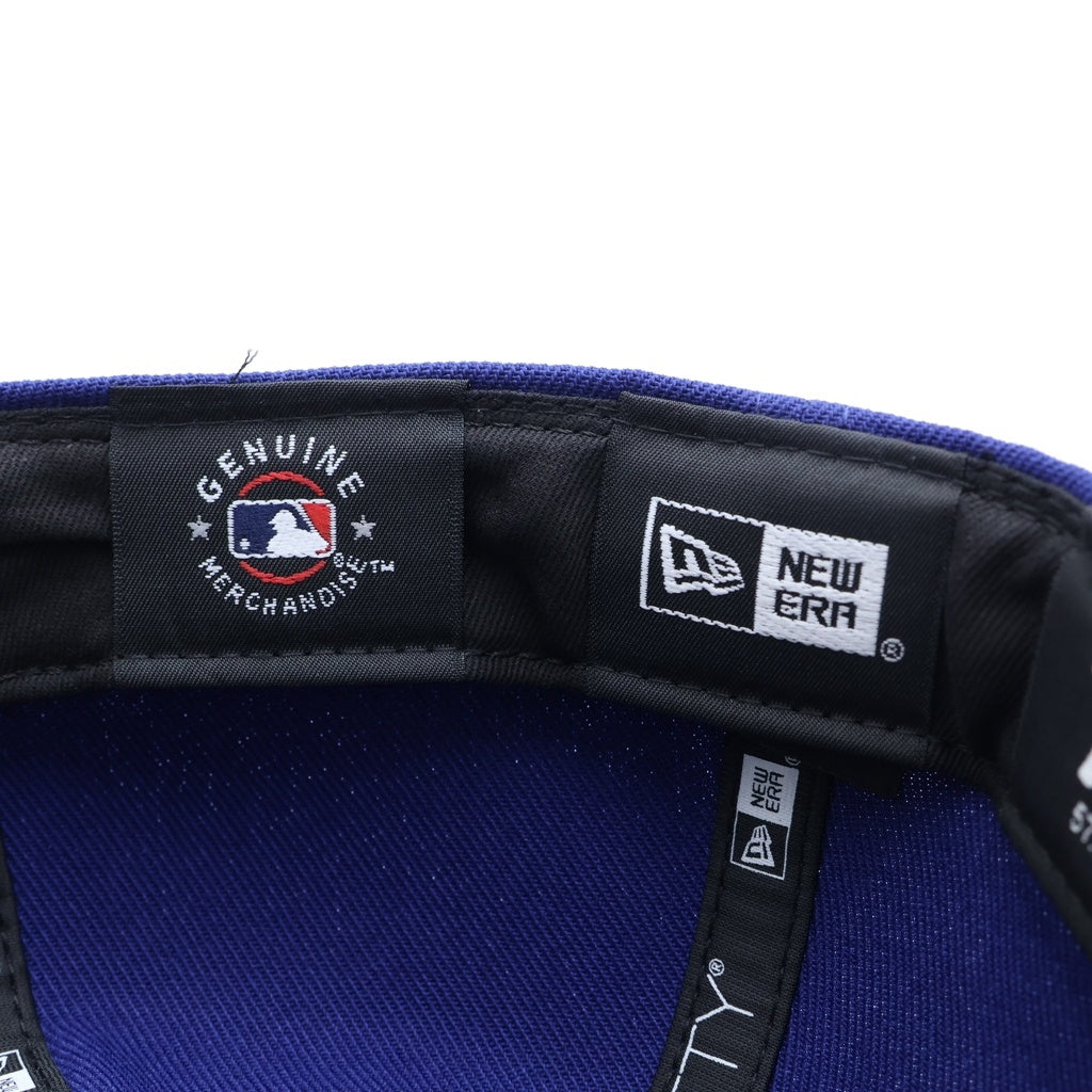 BORN X RAISED(ボーンアンドレイズド) ×NEW ERA 59FIFTY LA ROCKER HAT ニューエラ ドジャースロゴ 刺繍 ベースボールキャップ 帽子 ブルー