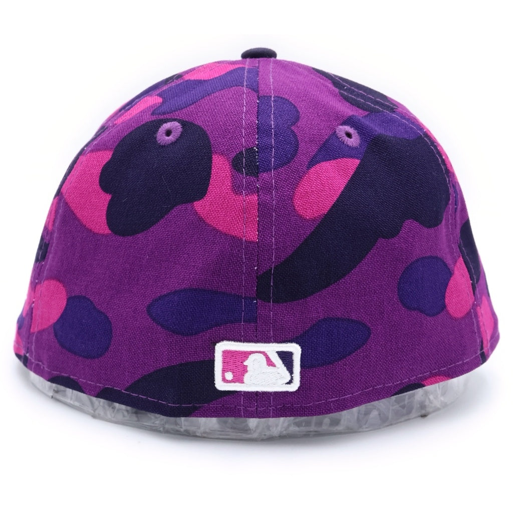 A BATHING APE アベイシングエイプ ×MLB ×NEW ERA BASEBALL CAP メジャーリーグ ニューエラ シカゴ ホワイトソックス ベースボールキャップ カモフラ パープル A BATHING APE(アベイシングエイプ) ×MLB ×NEW ERA BASEBALL CAP