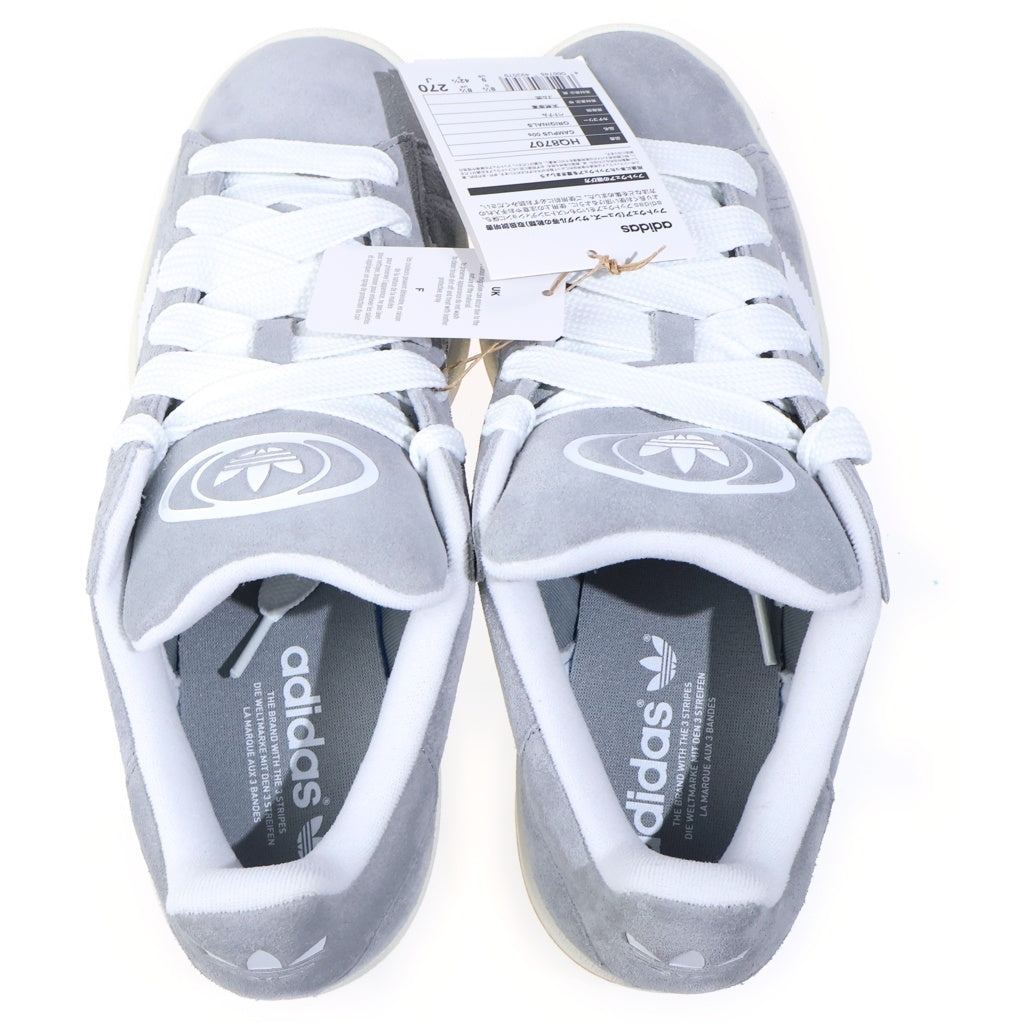 adidas(アディダス) CAMPUS 00s キャンパス 00s スエード ローカットスニーカーシューズ グレー US9/27cm HQ8707