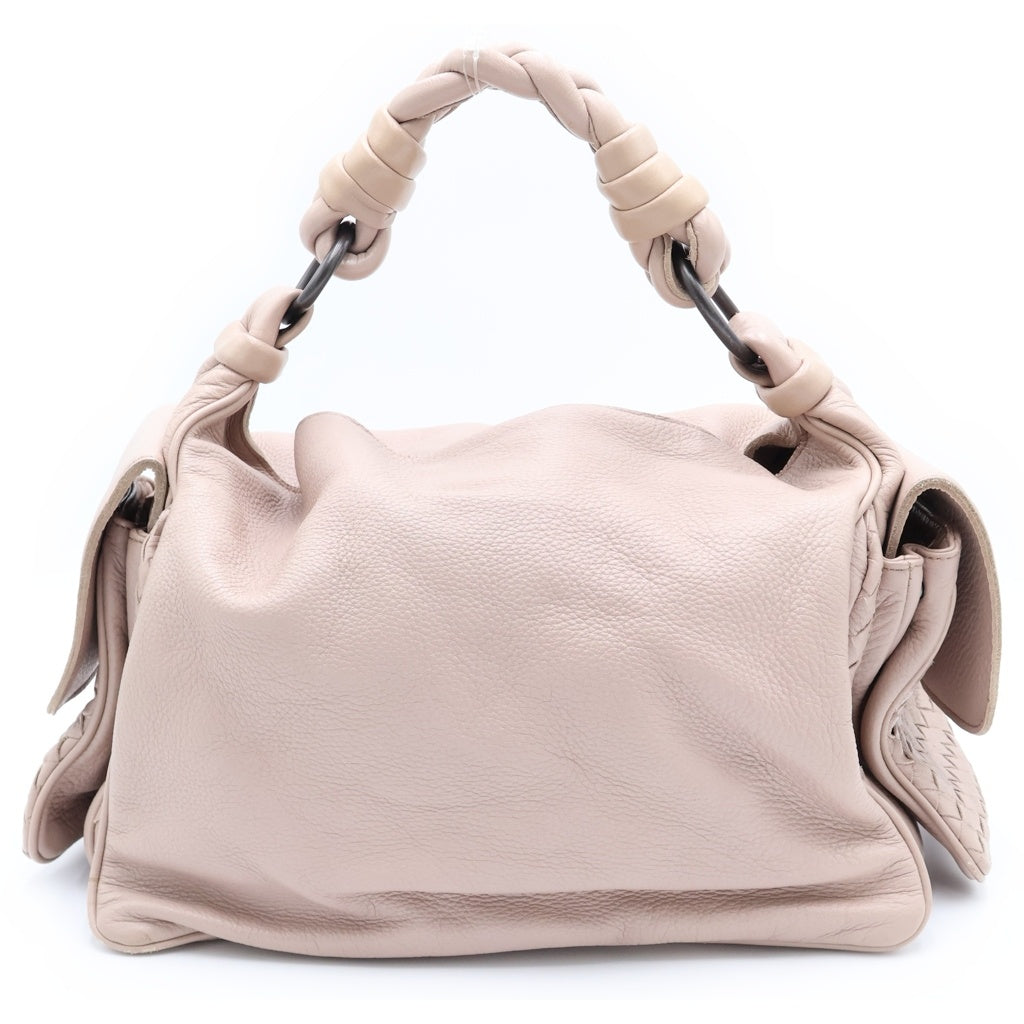 BOTTEGA VENETA(ボッテガヴェネタ) イントレチャート レザーハンドバッグ レディース ピンク