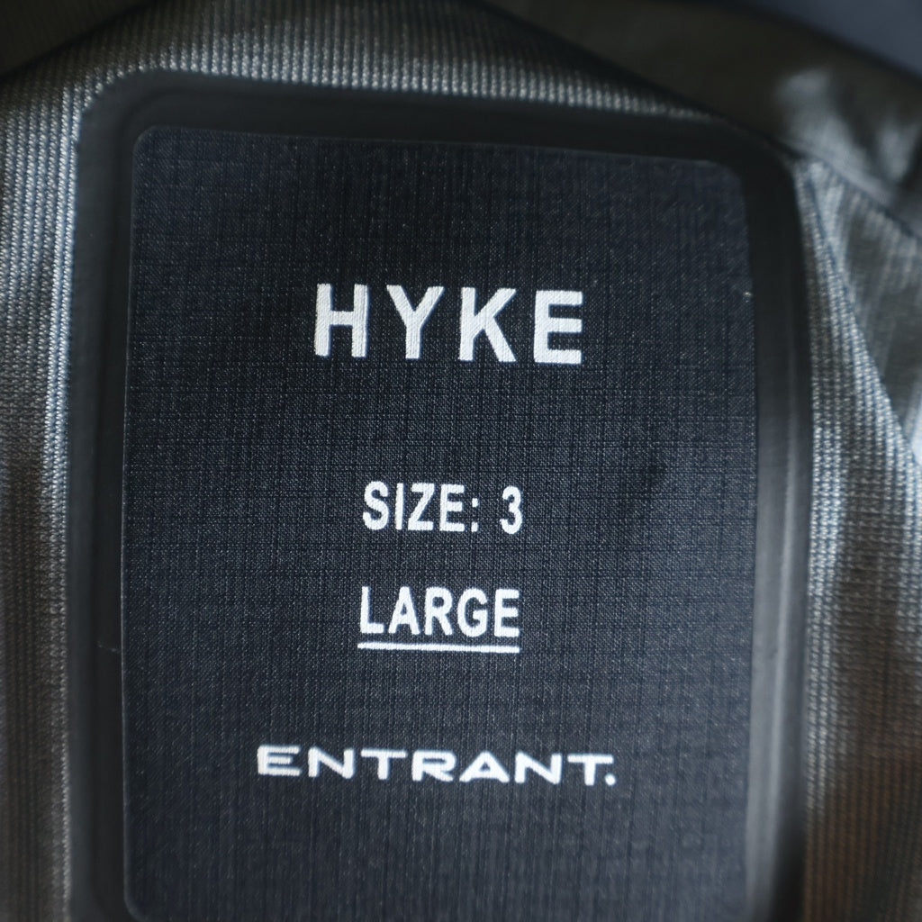 HYKE(ハイク) 22AW ENTRANT GEN1 ECWCS エントラント エクワックス ナイロンロングコート ブラック