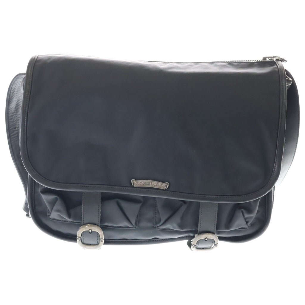 CHROME HEARTS(クロムハーツ) SHOULDER BAG-MM ガンスリンガーストラップナイロンショルダーバッグ ブラック/シルバー